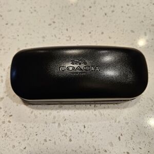 Coach Authentic Black Hard Side Clamshell Eyeglasses Sunglasses Glasses Case EUC